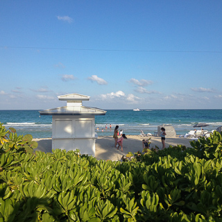 view of the lively beach at miami beach