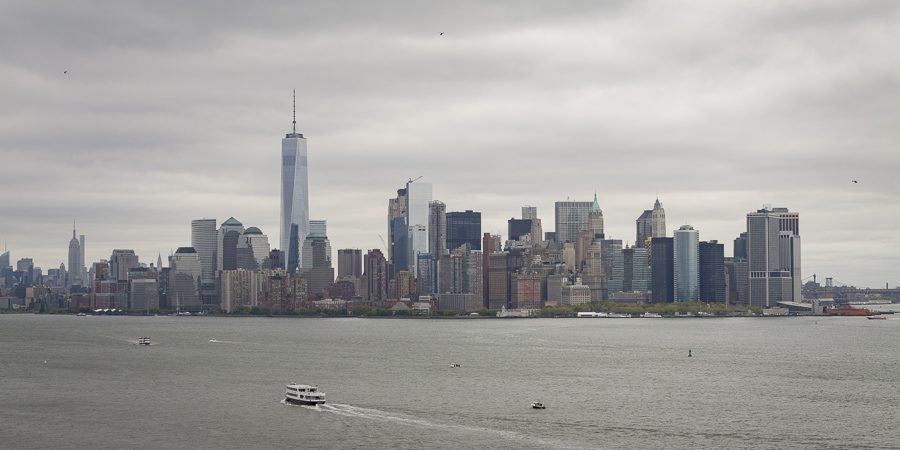 De skyline van Manhattan