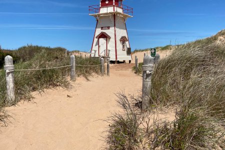 Een vuurtorentje in Prince Edward Island National Park