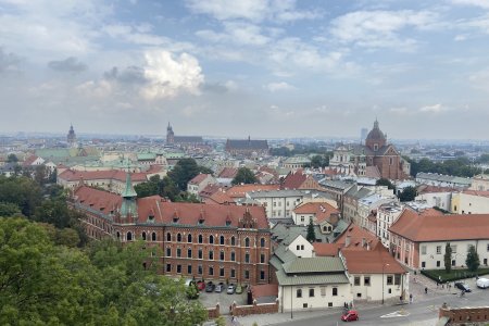 Uitzicht over Kazimierz en de Old Town