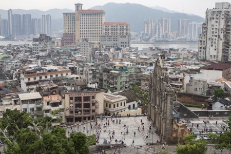 Woningen en de toeristische highlight in Macau