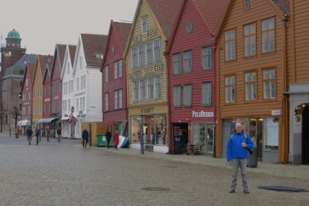 Het bekendste beeld van Bergen, de huizen dan