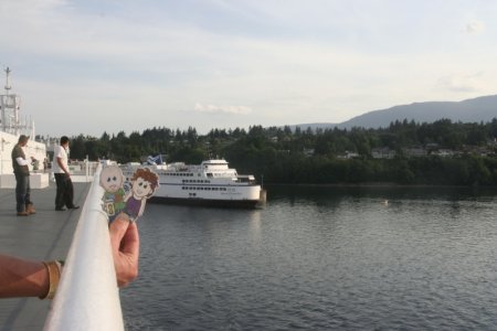 Weee Mee&#039;s op de ferry van Vancouver island naar Vancouver