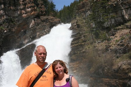 Waterval in Waterton National Park Canada