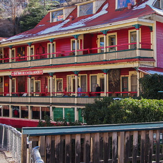 one of the many old buildings in historical bisbee