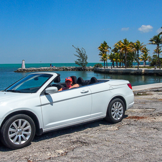 our rental chrysler 200 cabrio to cruise the florida keys