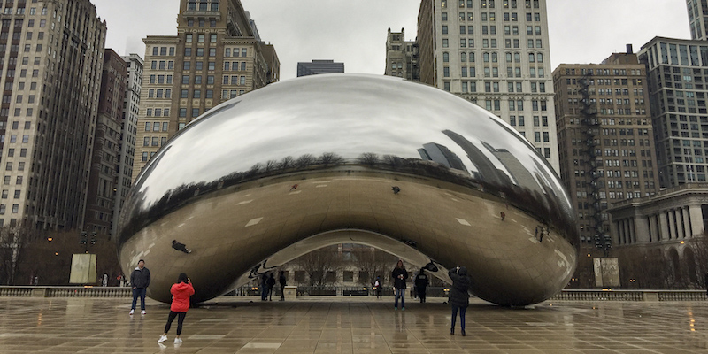 De Cloudgate in Millennium park