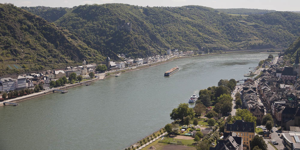 De Rijn bij St. Goar en de Loreley