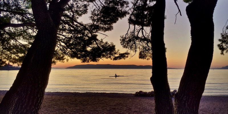 Zonsondergang in Makarska