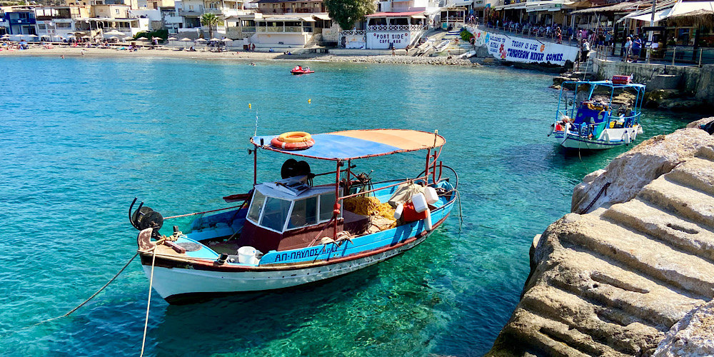 Matala, een voormalig hippie dorp op zuid Kreta