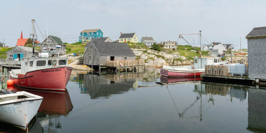 Het prachtige vissersdorp Peggy's Cove