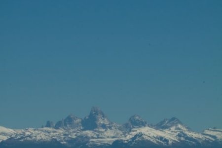 De Grand Tetons van de achterkant