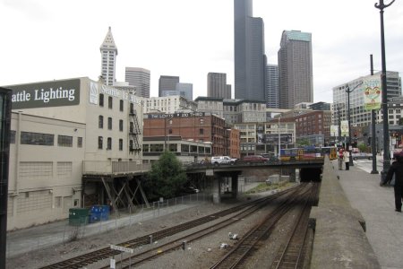 De skyline van Seattle