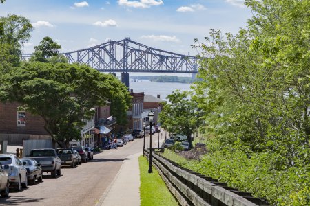 Under the hill, een oud stukje Natchez aan de rivier