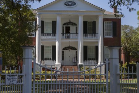 Een van de mooie plantage woningen in Natchez