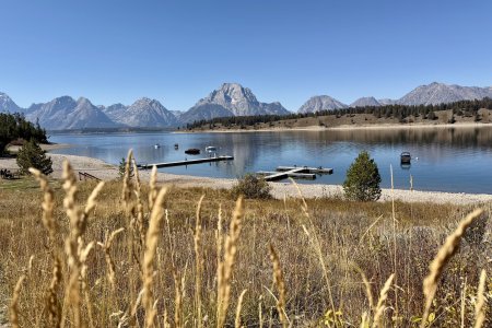 Prachtig uitzicht op de Grand Tetons