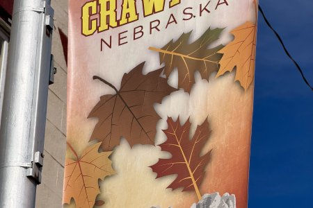 In elke dorpje hangen dit soort vlaggen op Main Street