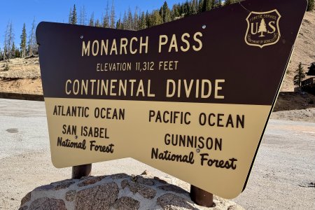 De waterscheiding in de Rockies