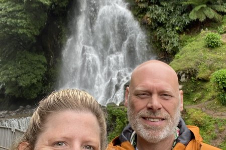 Ussie voor Cascata da Ribeira dos Caldeirões