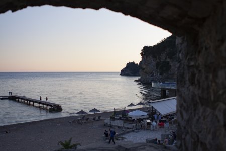 Zonsondergang in Budva