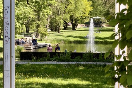 Park bij het Stadtschloss in het Barok kwartier