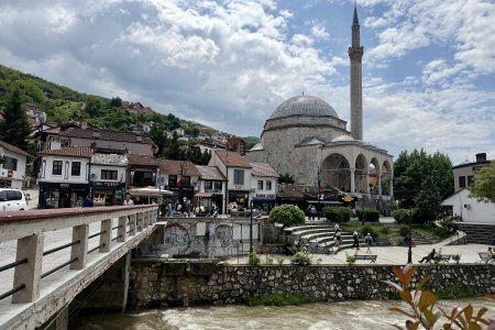 Een moskee in de Bazaar van Prizren