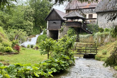 Een idyllisch plekje in Rastoke