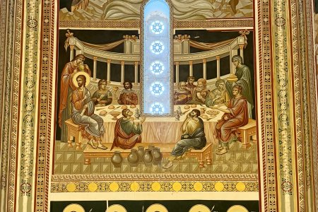 Het laatste avondmaal in de Church of Sts. Constantine and Helena