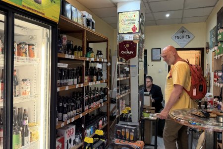 Mini bier winkeltje in Skopje