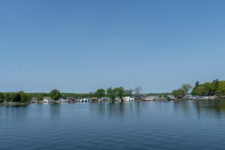 1000 islands is een gebied in de Saint Lawrence River op de grens van USA en Canada 