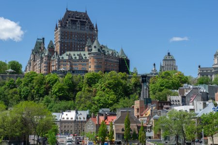 Uitzicht vanaf de ferry op Château Frontenac