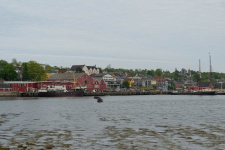 Het plaatsje Lunenburg gezien vanaf de overkant