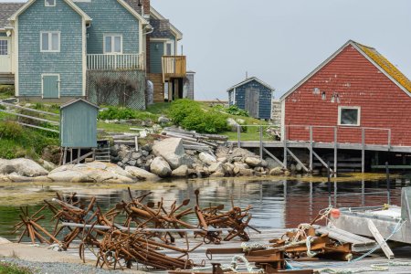 Peggy&#039;s Cove is een schattig klein vissersdorp