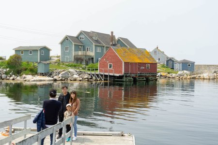 Peggy&#039;s Cove is een schattig klein vissersdorp