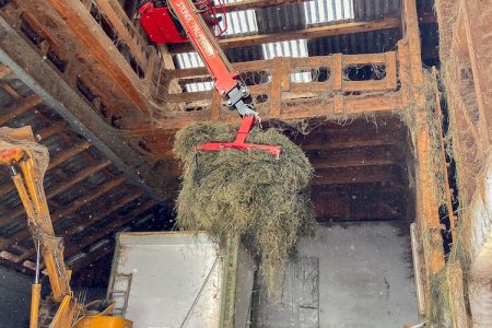 Een boerderij midden in het dorp