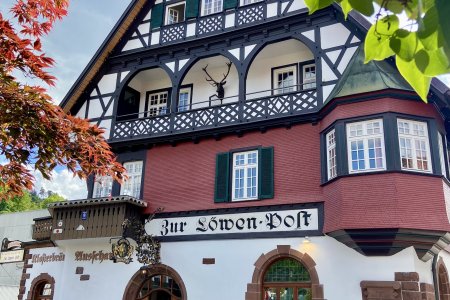 De &#039;brewpub&#039; van Alpirsbach, met het lokale bier