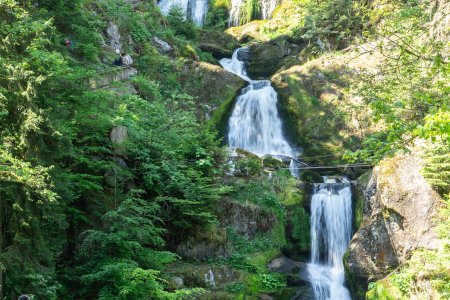 De watervallen van Triberg zijn 163 meter hoog