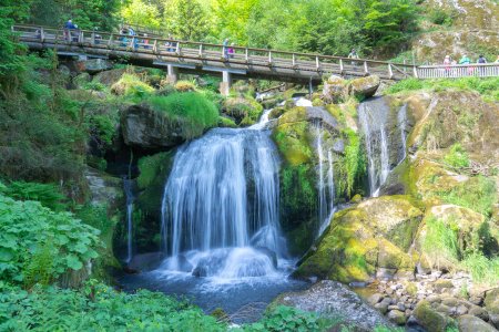 Een deel van de hoogste waterval van Duitsland