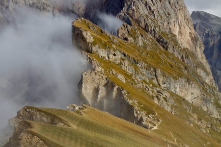 Seceda, tussen St. Christina en St. Ulrich in Val Gardena