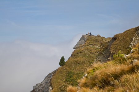 Regelmatig zitten we in, net onder of boven de wolken