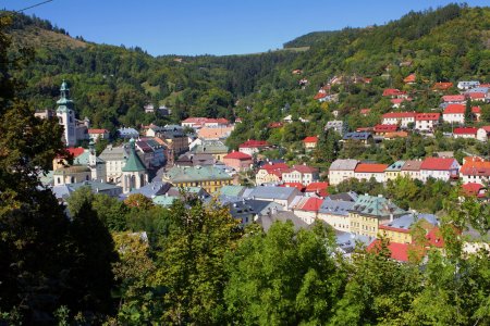 Het stadje Banská Štiavnica ligt in een caldera