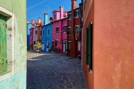 Dit is typisch Burano, elk huis een andere kleur