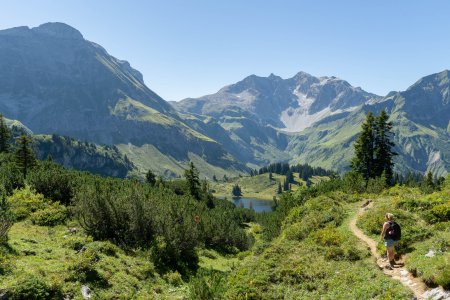 Uitzicht op de Körbersee