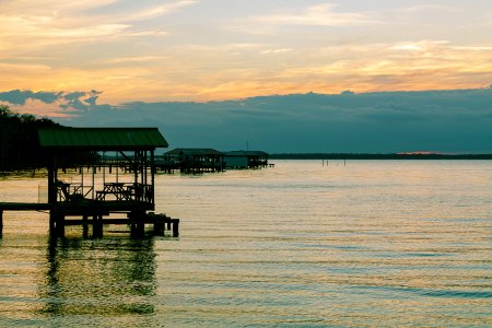 Zonsondergang boven de St. Johns river