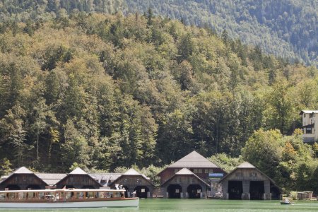 Boothuisjes aan de Königssee