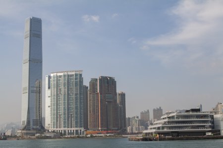 Uitzicht op gebouwen van Tsim Sha Tsui