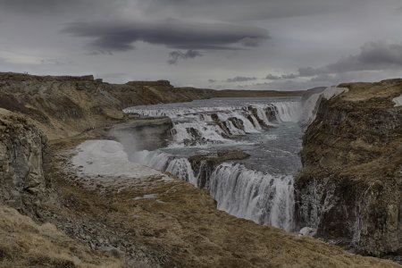 De Gullfoss waterval, IJslands bekendste