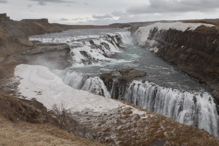 De Gullfoss waterval (gouden waterval)