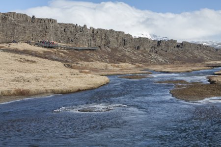 De scheidingslijn tussen het Noord-Amerikaanse en het Euraziatische continent