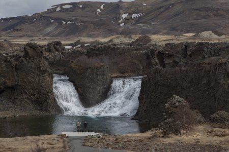 De Hjalparfoss watervallen